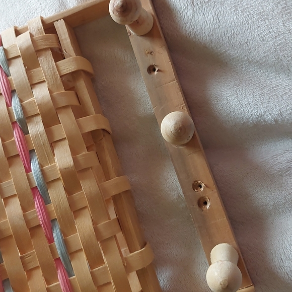 Vintage wicker strawberry apple wall baskets wall hanging farmhouse - Picture 7 of 7